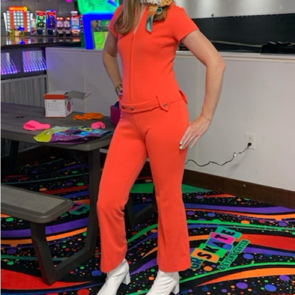 Vintage 1960s to 1970’s Orange Jumpsuit